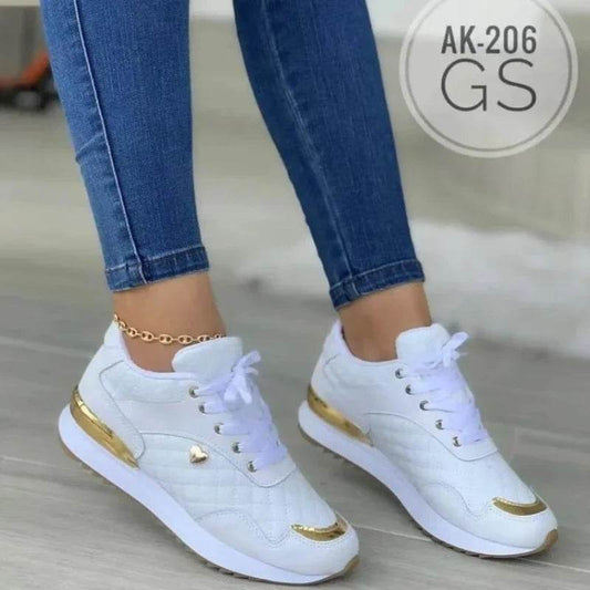 2025 Women's Mesh Sneakers - Lightweight Lace-Up Patchwork Shoes - Buy Center UK