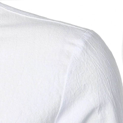 Buy Center Cotton Linen Shirt - Slim Fit Long Sleeve for Men - Buy Center UK