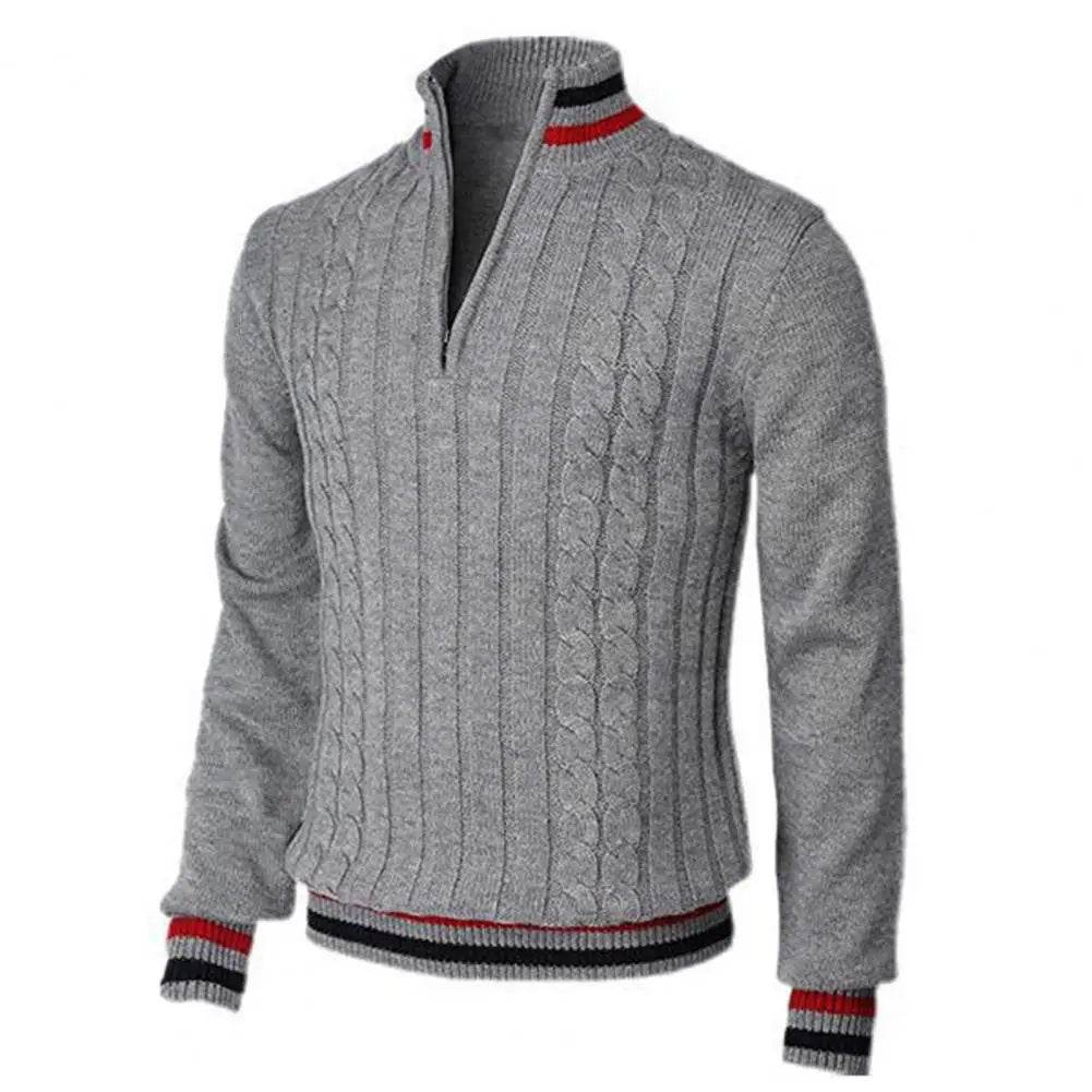 Buy Center Turtleneck Pullover Sweater - Patchwork Color Twist Design - Buy Center UK