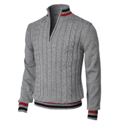 Buy Center Turtleneck Pullover Sweater - Patchwork Color Twist Design - Buy Center UK