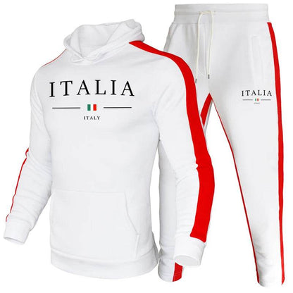 Buy Center Italy Trend Hooded Sweatshirt & Jogger Pants Set - Buy Center UK