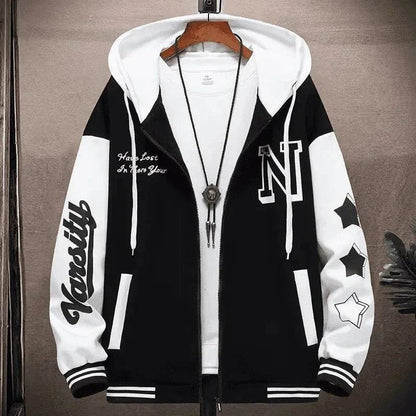 Trendy Men's Sweatshirt Jacket - Cool Spring Autumn School Wear - Buy Center UK
