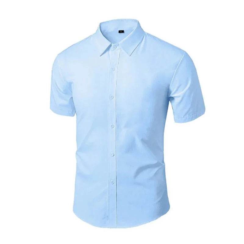 Buy Center Summer Button-Down Shirt for Men - Slim Fit, Casual Style - Buy Center UK
