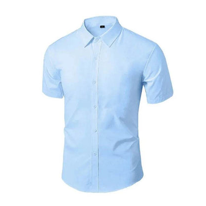 Buy Center Summer Button-Down Shirt for Men - Slim Fit, Casual Style - Buy Center UK