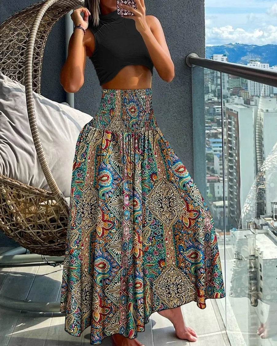 Fashion Floral Print Skirt - High Waist Wrap for Summer Style - Buy Center UK