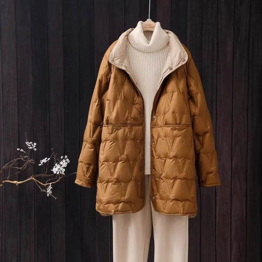 2024 Women’s Ultralight White Duck Down Jacket - Stylish & Warm - Buy Center UK