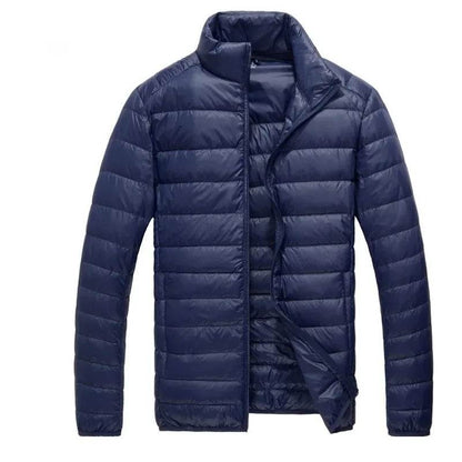 Buy Center Slim Fit Down Jacket - Lightweight Solid Color for Men - Buy Center UK