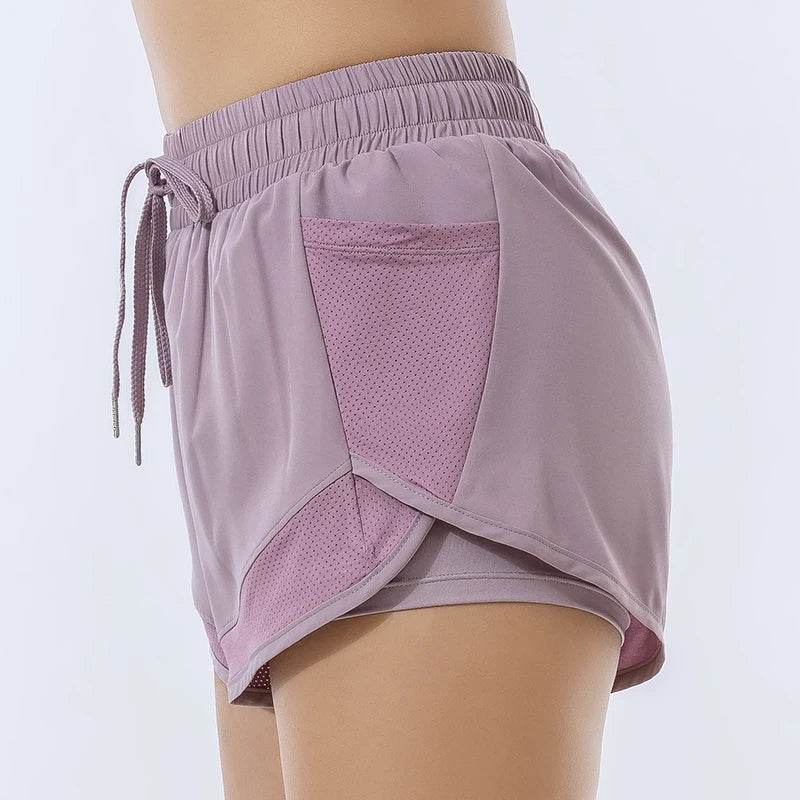 Women's Fitness Yoga Shorts - Quick Dry, Elastic Comfort for Sports - Buy Center UK