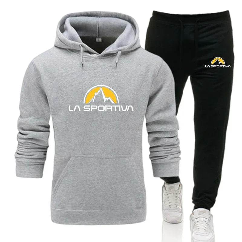 La Sportiva Men's Hooded Pullover & Sweatpants Casual Tracksuit - Buy Center UK