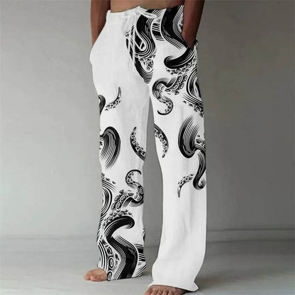 Buy Center Men's Loose Casual Sports Pants - 3D Lizard Pattern - Buy Center UK