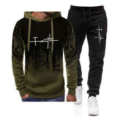 Buy Center Men's 2Pcs Sweatshirt & Tracksuit - Casual Fitness Set - Buy Center UK