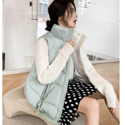 Buy Center Women's 2024 Winter Sleeveless Down Vest - Ultra-Light & Warm - Buy Center UK