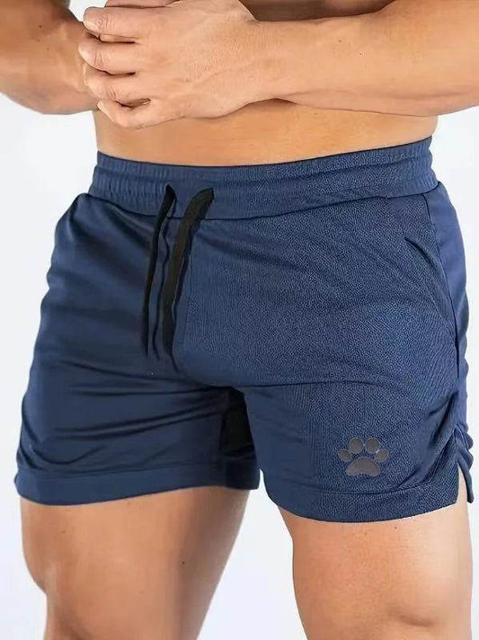 Men's Bear Paw Print Casual Shorts - Perfect for Summer Activities - Buy Center UK