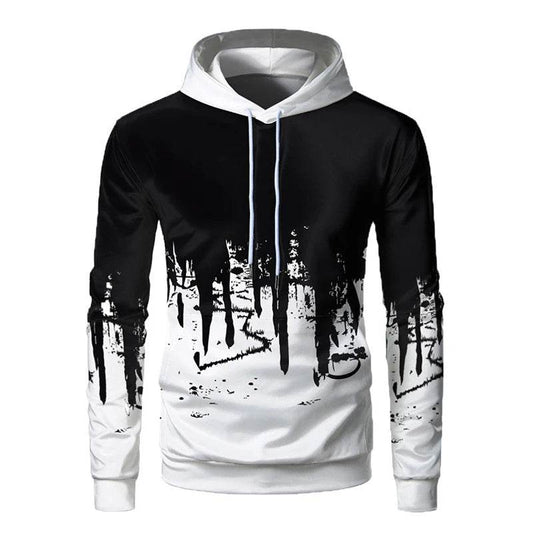 Buy Center Men's 3D Printed Hooded Sweater - Casual Fashion Top - Buy Center UK