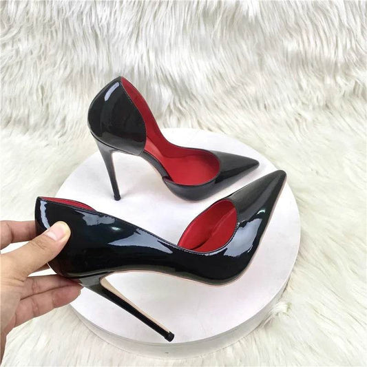 Buy Center Black Pointed High Heels for Women - Sexy 12cm Pumps - Buy Center UK