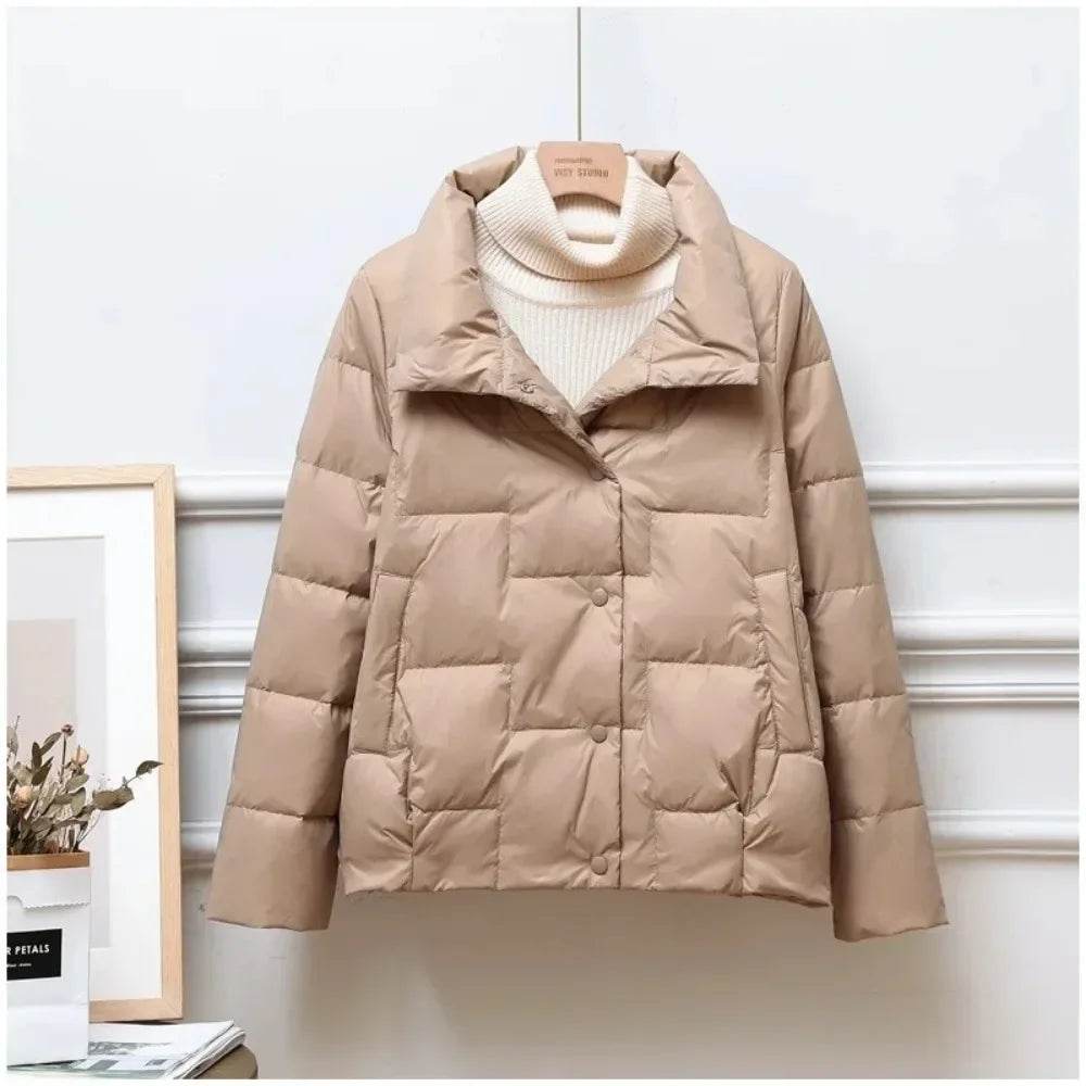 2024 Women's Down Jacket - Lightweight Puffer Coat for Winter Style - Buy Center UK