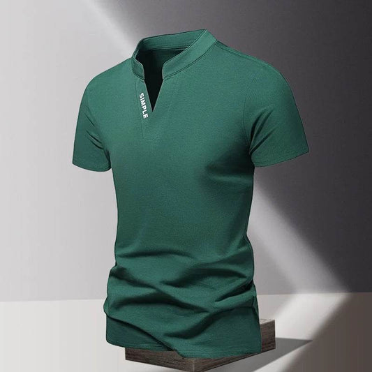 Buy Center V-Neck Men's T-Shirt - 100% Cotton, Short Sleeves, Trendy - Buy Center UK