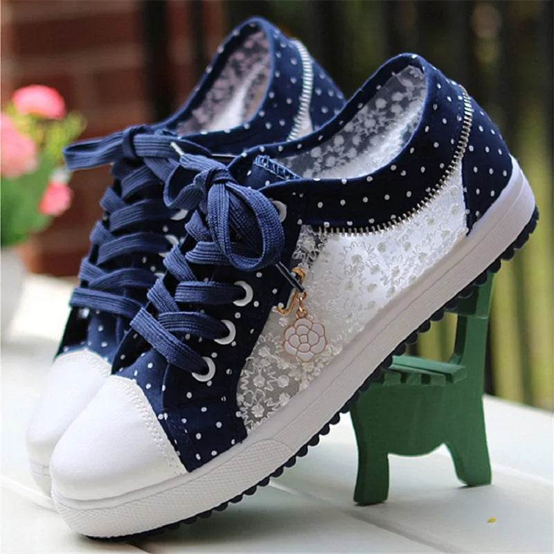Buy Center Summer Girls Casual Shoes - Breathable Canvas Sneakers - Buy Center UK