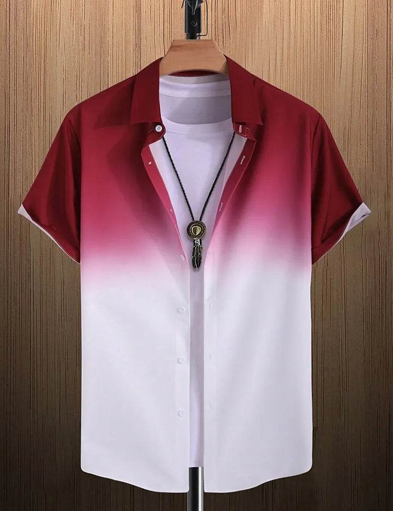 Buy Center Gradient Hawaiian Shirt - Casual Comfort for Every Season - Buy Center UK