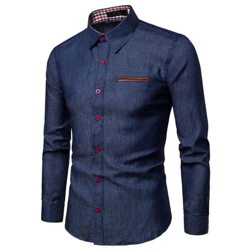 Buy Center Vintage Men's Denim Shirt - Casual Summer Fashion Staple - Buy Center UK