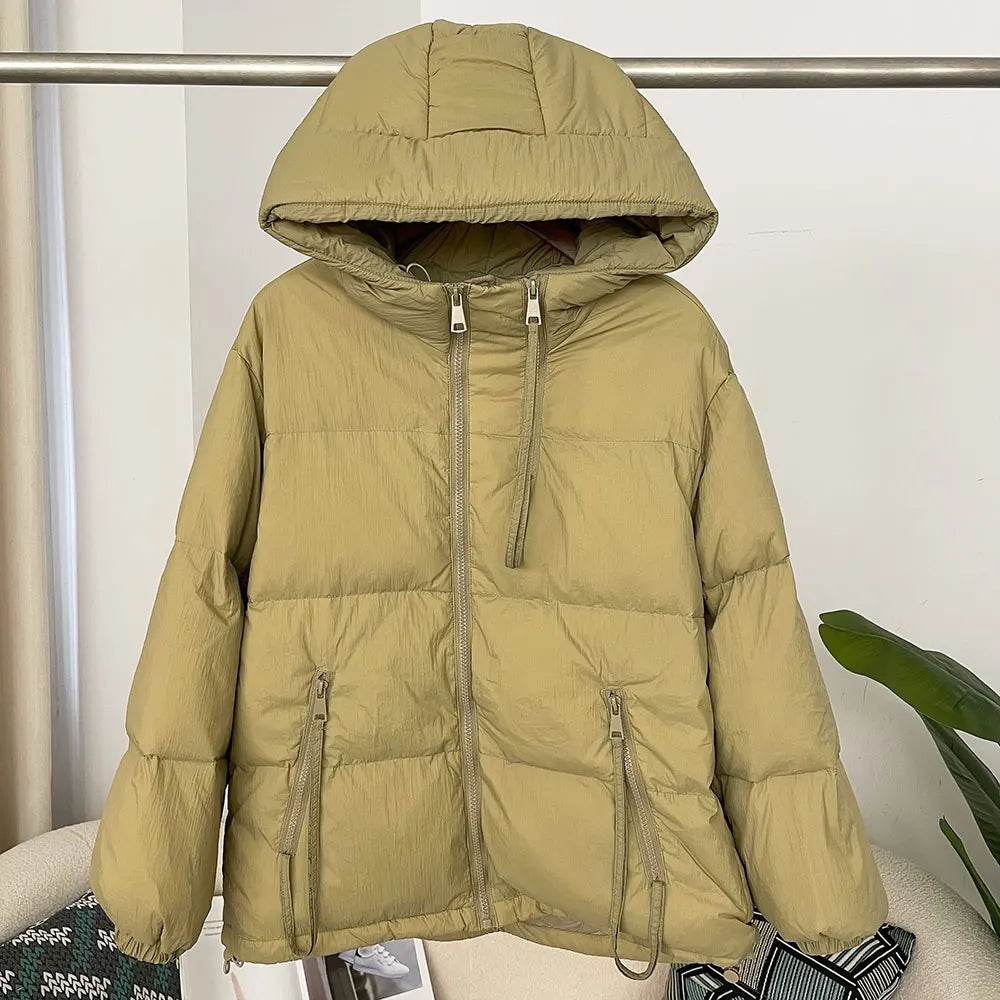 Buy Center Women's Hooded Down Jacket - Warm, Thickened for Winter - Buy Center UK