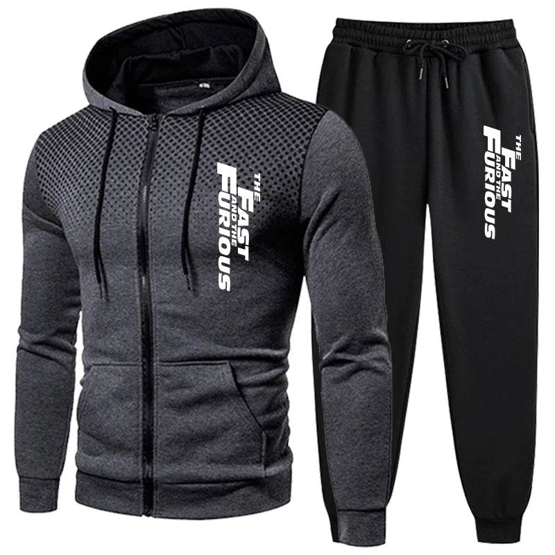 Buy Center Men's Tracksuit Jogging Hoodie - Stylish Sports Coat Set - Buy Center UK