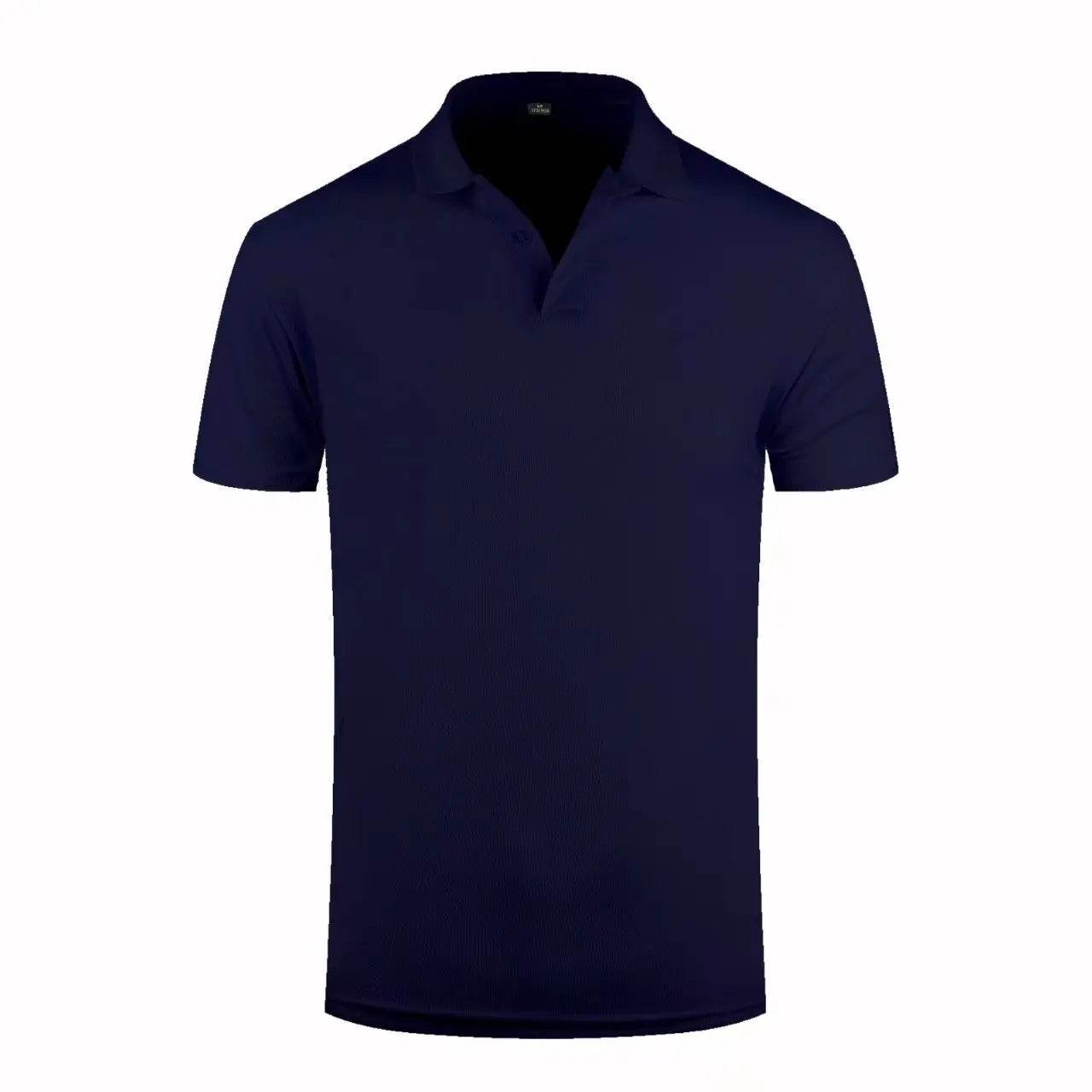 2024 Solid Color Polo Shirt for Men - Short Sleeve Casual Style - Buy Center UK