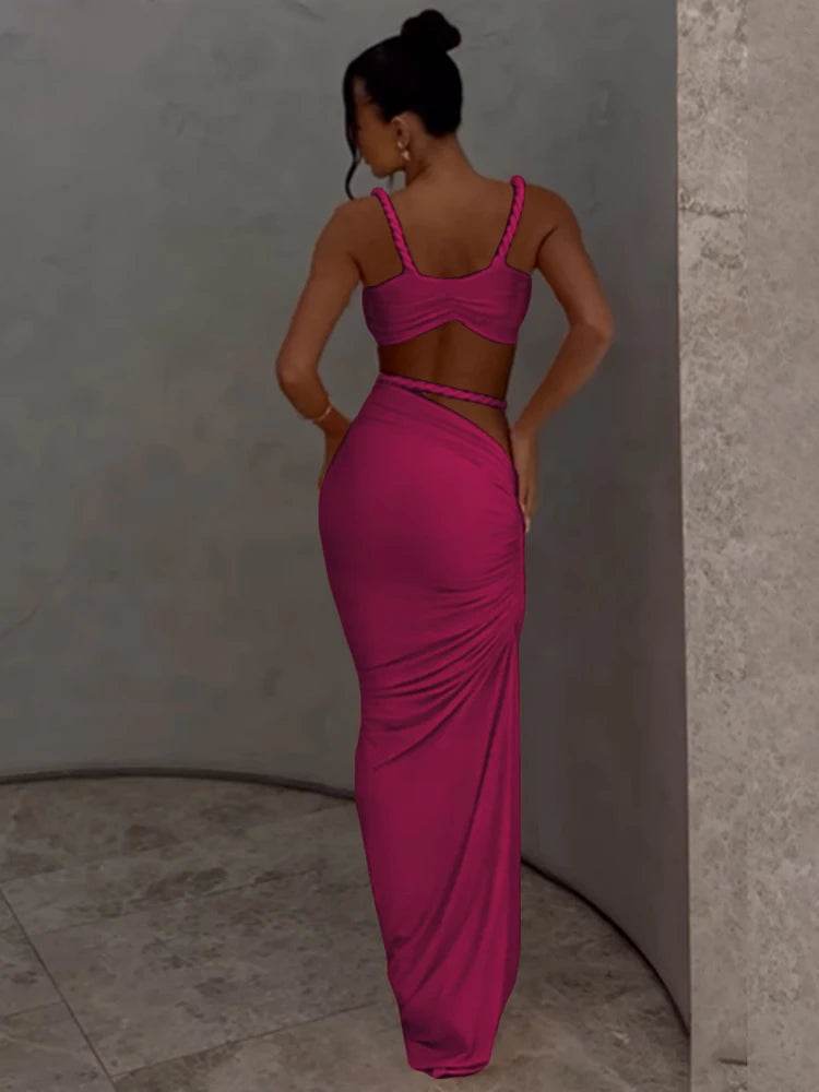 Weird Puss Square Collar 2 Piece Set - Chic Summer Bra & Skirt - Buy Center UK