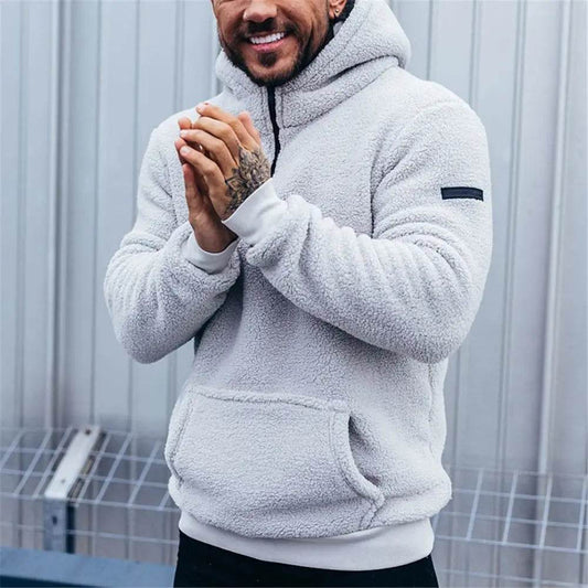 Buy Center Men's Hooded Turtleneck Fleece Sweater - Plus Size 3XL - Buy Center UK