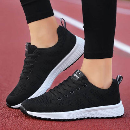 Buy Center Women's Fashion Platform Sneakers - Stylish Running Flats - Buy Center UK
