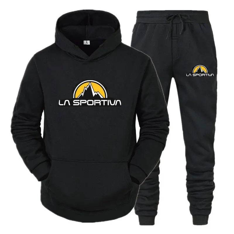 La Sportiva Men's Hooded Pullover & Sweatpants Casual Tracksuit - Buy Center UK