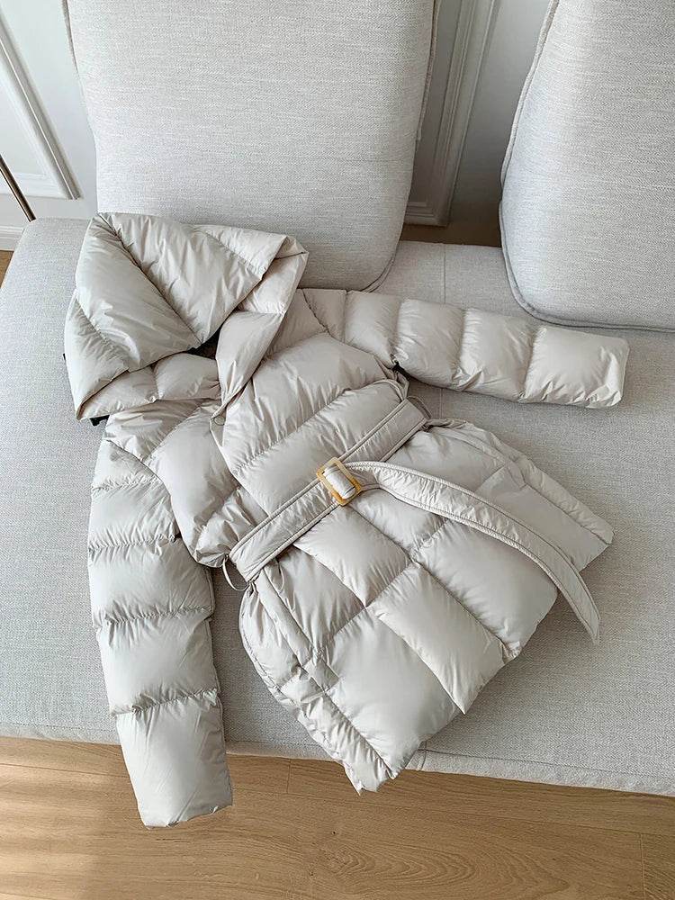 2024 Women's Ultra Light Down Jacket - Stylish Hooded Puffer Coat - Buy Center UK