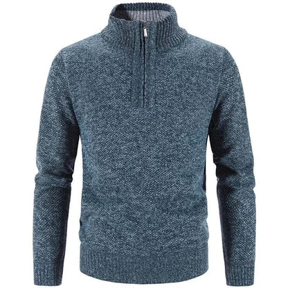Buy Center Men's Fleece Sweater - Half-Zip Turtleneck Pullover - Buy Center UK