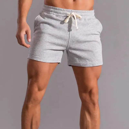 Buy Center Men's Fitness Sports Shorts - Gray Cotton Stretch Design - Buy Center UK