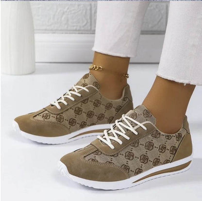 Buy Center Retro Flower Embroidered Sneakers - Lightweight Casual Shoes - Buy Center UK