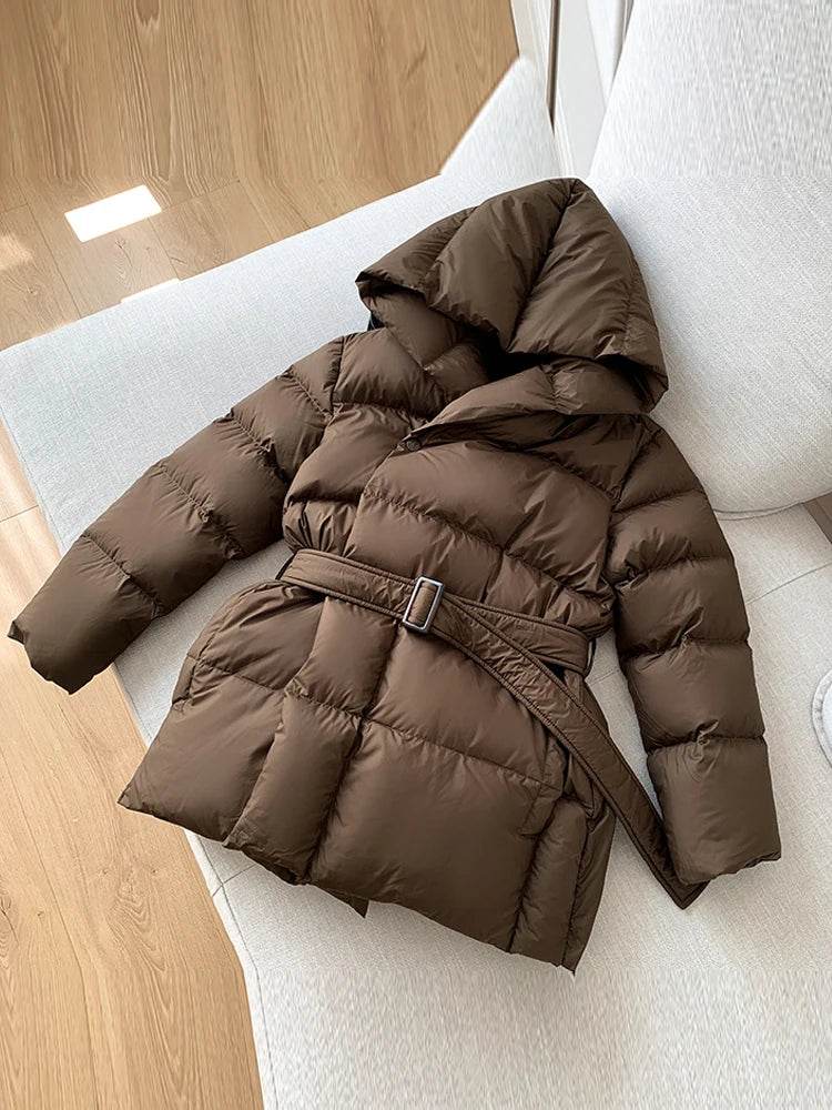 2024 Women's Ultra Light Down Jacket - Stylish Hooded Puffer Coat - Buy Center UK