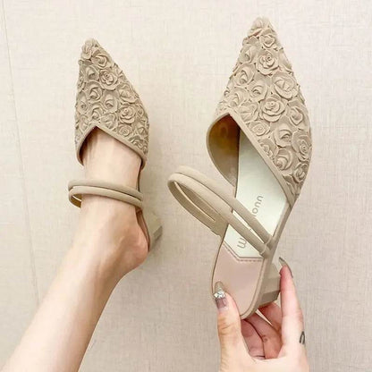 Buy Center Women's Waterproof Summer Shoes - Pointed Toe & Thick Heel - Buy Center UK