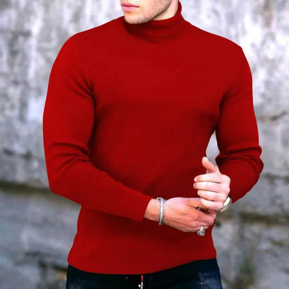 Buy Center Men's Casual Slim Fit Turtleneck Pullover - Autumn Fashion - Buy Center UK