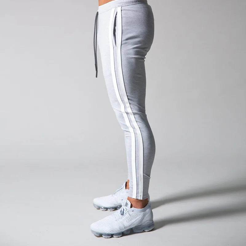 Buy Center Men's Casual Pants - Striped Color Block Fitness Gear - Buy Center UK