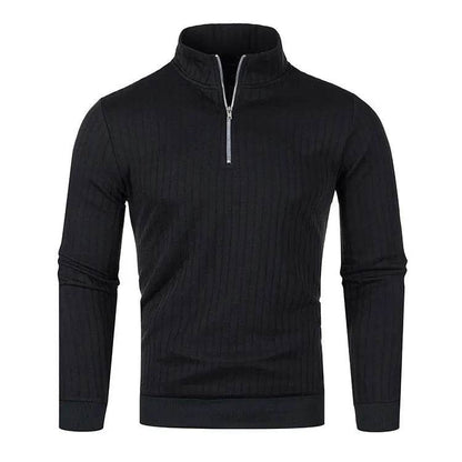Buy Center Men's Semi Turtleneck Half Zip Pullover - Gothic Style - Buy Center UK