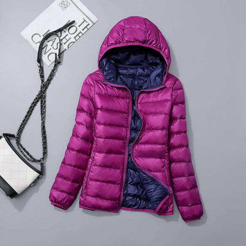 Buy Center Ultra Light Down Jacket - Stylish Hooded Winter Coat - Buy Center UK