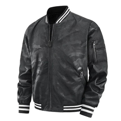 Buy Center Lightweight White Baseball Jacket for Men - Spring Autumn Style - Buy Center UK