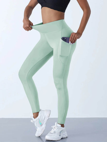Buy Center Women's High Waist Yoga Leggings - Tummy Control with Pockets - Buy Center UK