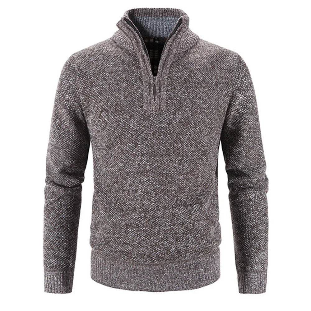 Buy Center Men's Fleece Sweater - Half-Zip Turtleneck Pullover - Buy Center UK