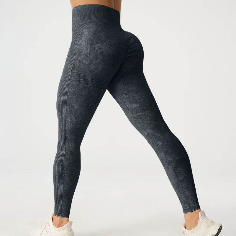 Buy Center High Waisted Frosted Yoga Pants - Quick Dry, Tight Fit - Buy Center UK