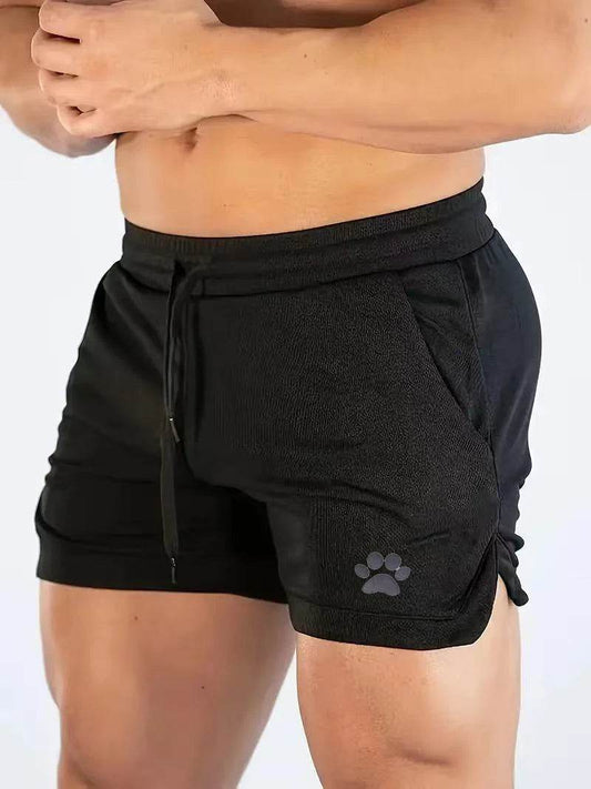 Men's Bear Paw Print Casual Shorts - Perfect for Summer Activities - Buy Center UK