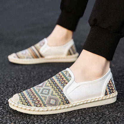 Buy Center Ethnic Style Men's Slip-On Flats - Comfortable Summer Sneakers - Buy Center UK