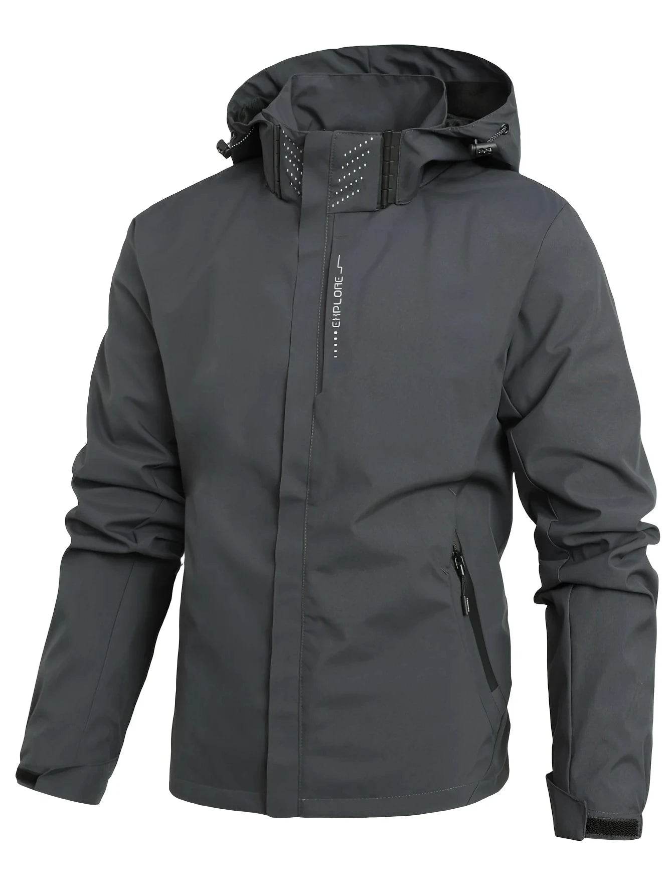 Buy Center Men's Waterproof Rain Jacket - Lightweight & Windproof Design - Buy Center UK