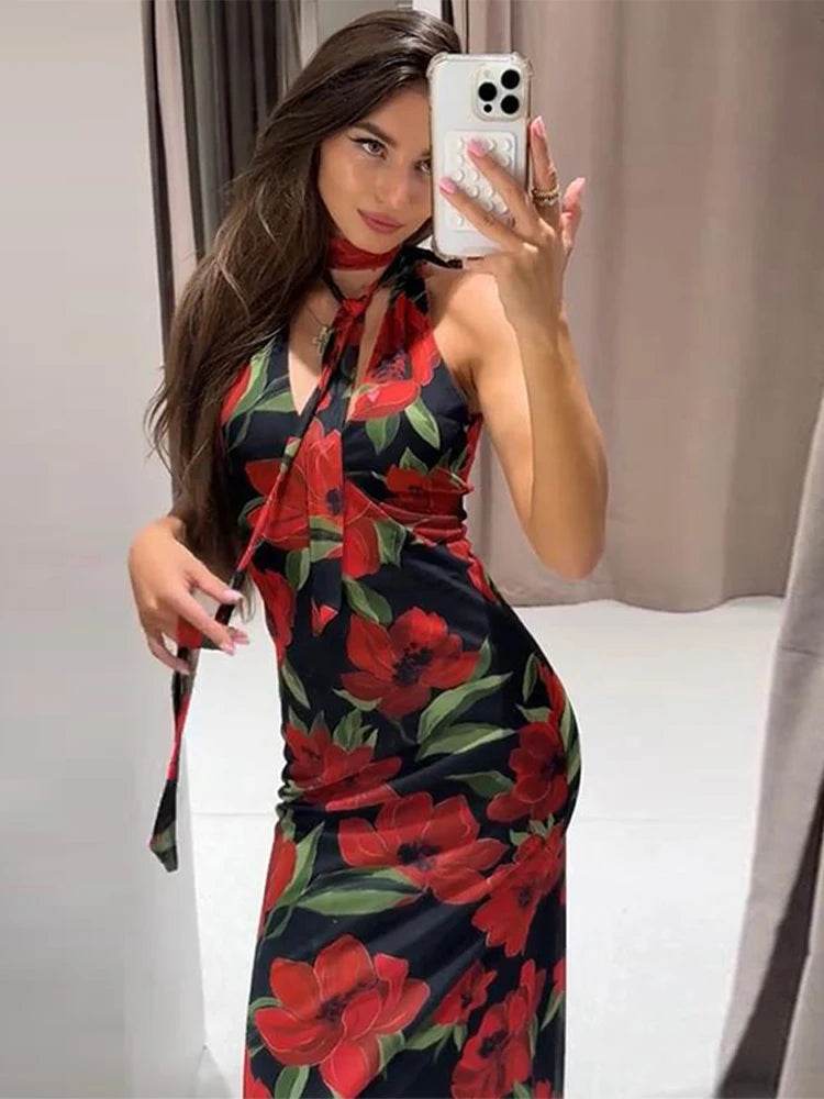 Buy Center Elegant Ruffle Top Skirt Set - Chic Floral Print Dress - Buy Center UK