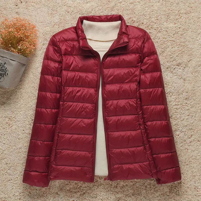 Buy Center Women's Down Jacket - Lightweight Hooded Parka for Winter - Buy Center UK